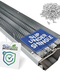Slip Under Shingle Gutter Guard System For DIY Install Universal 5 Inch And 6 Inch Aluminum Gutter Covers 102 Feet Matte
