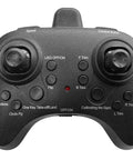 Remote control for FightStar Battle Drone Set RTF Red And Blue Ready To Fly With Infrared Battle Mode, showing buttons and controls.