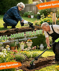 2 In 1 Cordless Tiller And Cultivator For Gardens And Lawns, 21V Battery Powered, lightweight design in handheld and standing modes