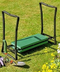 2-In-1 Garden Kneeler Seat With Tool Bags, Portable Stool And Kneeling Bench Flip Over Design For Weeding And Pruning