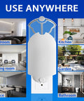 16 Pack Refill Cartridges Compatible With M364 Max Plug In Flying Insect Trap displayed in various rooms like kitchen and bedroom.