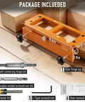 Door Hinge Jig Kit For Hinge Mortising And Door Installation, Pro Grade Aluminum Template For 2.5 To 5 Inch Doors