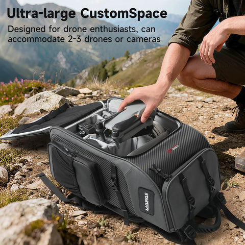 drone backpack mavic mini 40L Outdoor With DIY Partition & Space ✓ 2024_02 shell upper cover ABS+PC+lining Expert's Fishing Rod — Model:Cabelas Prestige ONE w/line
