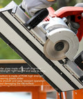 Heavy Duty Electric Tile Bevel Cutter With 1200W Motor At 13000RPM For Precision Cuts showing chamfer plate made of aircraft aluminum.