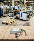 Beefy 70A DC Brushed Motor Controller With Forward Reverse Control For 12V-48V Systems, 4000W Capacity, Wide 10V-60V Input, Ideal For Industrial Automation, Pumps, Conveyors, And Robotics mounted with wiring