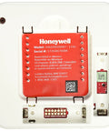 Back view of Pro Programmable Thermostat For Home Comfort With Seven Day Programming No Fuss Two Heat One Cool Heat Pump or Two Heat Two Cool Conventional White Finish Easy Scheduling Battery or Hardwired Power