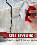4 Pack High Elasticity Asphalt And Concrete Crack Filler For Driveways Waterproof Sealant being applied on cracked surface