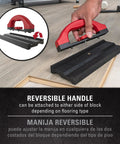 10 Inch Double Tap Plastic Tapping Block For Your Floor Install Dual Sided Red And Black Edges For Tongue And Groove And Click Lock