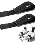2 Pack Bike Pedal Straps for Under Desk Workouts, Adjustable Leg Exerciser Traction Straps for Elliptical Machines, Secure Stability