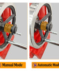 Heavy Duty Vertical Motorcycle Cylinder Boring And Honing Machine For Grease Monkey Engine Swaps Smooth As Butter Finish 1.54 To 2.75 Inch Bore Range 220V Power Tool in manual and automatic mode.