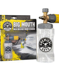 Big Mouth Max Release Foam Cannon For Pressure Washer 34 Ounce Bottle Pro Grade Car Wash Foam With Thick Clingy Suds For Cars Trucks SUVs Boats And Home Cleaning next to packaging