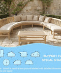 Custom Bench Cushion For Indoor And Outdoor Furniture, Built To Fit Any Shape Or Size, High Density Foam With Piping And Non Slip Bottom