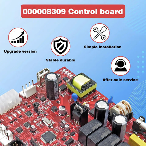 Indigo Ice Maker Control Board Replacement For Indigo Series Machines I0600 I0870C I1106 ID IB I IR IY SY With Spare Part Numbers 000008309 000014150 MAN000008309, red circuit board