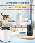 4 Pack P60 Replacement Filter Pack For TPLMB Yariki P60 And Vhoiu KJ50 Air Purifiers with two purifier models on a table