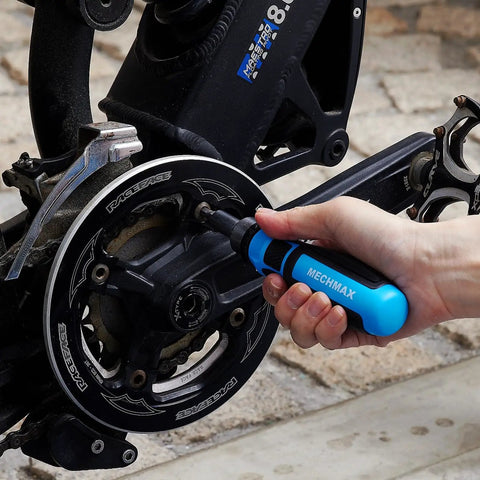 Using Ultra Handy 68 Piece Ratcheting Screwdriver Set With Magnetic Bits And Sockets In A Tough Impact Case for bike repair