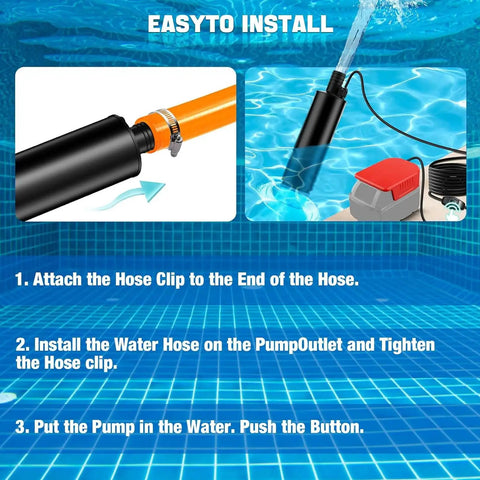 Versatile Battery Powered Sewage Pump For Pool Drainage And Pond Care. This 500 GPH submersible pump tackles yard floods with ease. Featuring A Max Lift Of 16 Feet And Motor Speeds Up To Rpm, It Moves Water Fast From Basements Or Gardens. A Solid Gear
