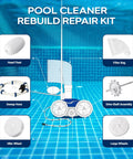 DIY Friendly Pool Cleaner Rebuild And Repair Kit For Polaris 280 TR28P Replacement Parts diagram with components labeled.
