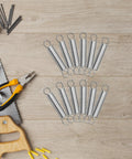 Heavy Duty 20 Pack Small Stainless Steel Tension Hook Springs For Ladder Feet And DIY Fixes With Serious Elasticity And Reliable Performance That Totally Save Your Skin On Repairs, shown with tools