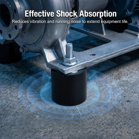Heavy Duty 4 Pack M10 Rubber Isolator Mounts 40x30mm For Compressors And Garage Motors To Block Vibration Noise Like A Boss With Steel Bolts Ready To Go, compressor base