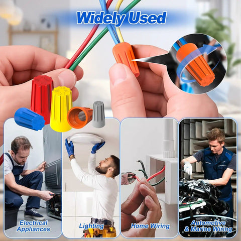 310 Piece Wire Nut Assortment Kit With Spring Loaded Caps Twist On Connectors for quick secure wiring connections UL listed