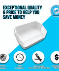 Right Side Door Bin Assembly Guard For Samsung Fridge Fits DA63 02832A And DA97 11520B displayed with durability icons