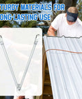 2 In 1 Hand Seamer For Standing Seam Roofing, 90 Degree And 180 Degree Sheet Metal Bender Tool in use on a metal roof