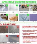 Illustration of surfaces suitable for Heavy Duty Non Slip Traction Tape For Indoor Outdoor Stairs And Floors, including polished stone, tile, smooth concrete.