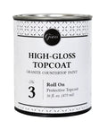 Clear Acrylic Top Coat for Countertops High Gloss Finish 16 Oz Non Yellowing Formula Built for Countertop Paint Kits Step 3