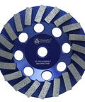 Turbo Concrete Grinding Cup Wheel 5 Inch 20 Segment With Threaded Arbor for concrete coating removal