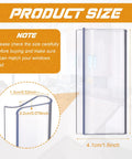 Clear Plastic Hem Grips for Roller Shade Handles, Replacement Blinds Hardware for Windows and RV Rolling Curtains, Easy Install, Durable Pull Down Grip, 8 Piece Set, size 8.5cm x 4.1cm