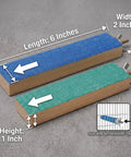 Top Shelf Solid Wood Bird Cage Perch Stand 2 Pack With Quartz Sand Coating For No Sweat Beak Grinding And Claw Filing easy grooming platforms.