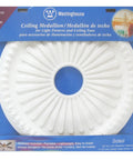 Soleil White Polyurethane Ceiling Medallion 20 Inch Diameter Upgrade Your Ceiling Look For Fans And Lighting Fixtures
