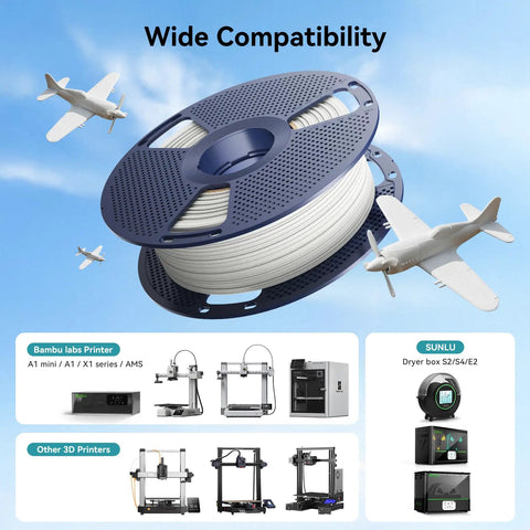 Fly Through Prints Like A Boss With This Super Lightweight 1.75mm White PLA Filament Built For Smooth Extrusion And Fast Layer Deposition That Really Delivers Clean Sharp Lines Every Run