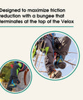 Arborist Rope Ascender System With Nylon Foot Ascender Sling For Tree Climbing Durable Climbing Gear 30 Inch Bungee Elongation