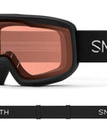 Frontier Snow Goggles Black RC36 With Fog X Anti Fog Cylindrical Dual Lens featuring black frame and ultra-wide strap