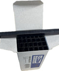 Heavy Duty 22 Gauge Upholstery Staples For C06 And 71 Series Tools Black Chisel Point in an opened box.