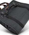 Roll Up Tool Organizer Bag For Mechanics, Electricians, And Bike Riders, 13 Pockets With 5 Large Zip Bags, top view closed.