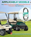 Starter Generator and Drive Belt Kit for Club Car DS and Precedent Golf Carts Replaces OEM 1016203 and 101916701 displayed