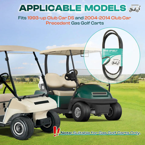 Starter Generator and Drive Belt Kit for Club Car DS and Precedent Golf Carts Replaces OEM 1016203 and 101916701 displayed