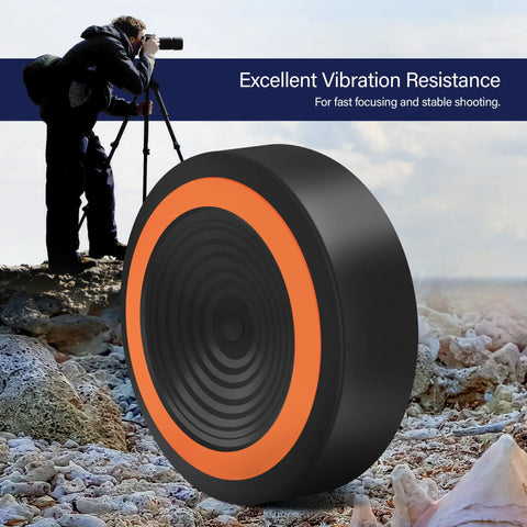 Anti Vibration Pad for Telescope Mount and Tripod on rock surface with photographer in background, NexStar 8SE compatible