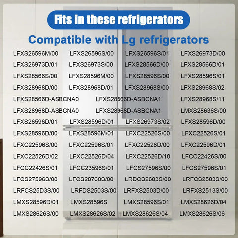 Refrigerator Evaporator Fan Motor Assembly For LG And Kenmore compatible models list