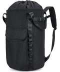 Heavy Duty Arborist Rope Bag 35L Bucket Backpack For Tree Climbing And Rock Gear, built tough with 1000 denier fabric, side view