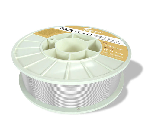 Gasless Flux Cored Welding Wire For Stainless Steel E308LFC-O 030 Diameter 10 Pound Spool Silver No Shielding Gas Needed