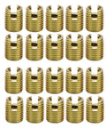 Self Tapping Thread Repair Inserts Kit For Furniture And Wood Carbon Steel 20Pcs M2 To M16, gold threaded inserts