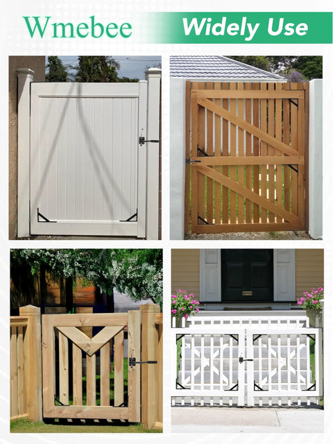 Anti Sag Gate Kit Two Pack Heavy Duty Fence Gate Hardware For Durable Wood And Metal Gates, Steel Construction, Rust Proof Design, Supports Up To 120 Lbs Per Gate, Easy Install And Long Lasting Performance. Gate kit used on wood and metal gates