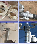 32.8Ft Metal Strap With 24 Stainless Steel Hose Clamps Kit for various installations, including duct, pipe, and camera pole.