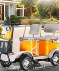 Haoweih 4-Passenger Senior Electric Golf Cart With Lithium Battery, 650W Motor, durable compact design for retirement homes.