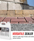 Deep Penetrating Silane Siloxane Concrete Driveway Sealer Forms A Straight Up Invisible Water Repellent Shield To Keep Masonry Looking Crisp While Totally Knocking Out Flakey Surface Layer Trouble on various surfaces.