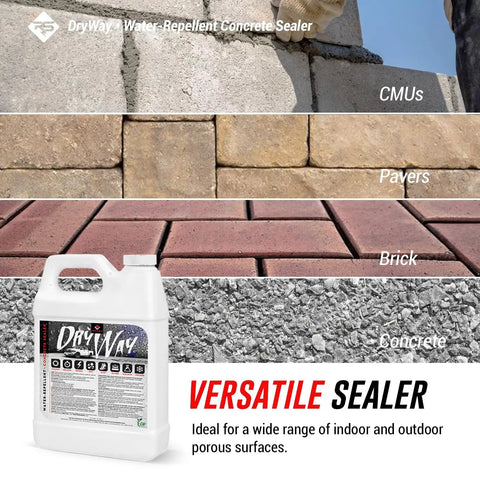 Deep Penetrating Silane Siloxane Concrete Driveway Sealer Forms A Straight Up Invisible Water Repellent Shield To Keep Masonry Looking Crisp While Totally Knocking Out Flakey Surface Layer Trouble on various surfaces.