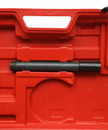 Ratcheting Pipe Threader Kit For Standard Galvanized And PP-R Pipes, Portable Handheld Threader With Seven Dies In red case